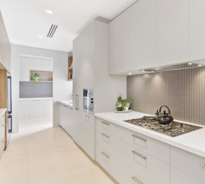 Luxury gallery style kitchen in Perth